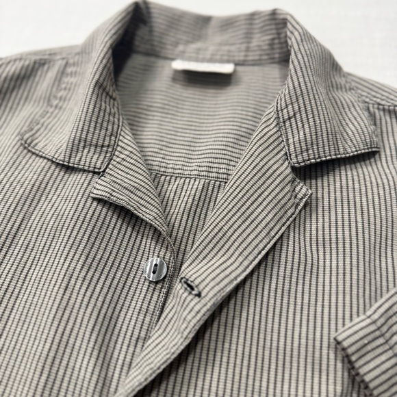 Calvin Klein Men’s Gray Striped Button-Up Lightweight Shirt Jacket Size L - Picture 8 of 9